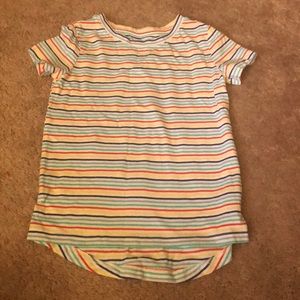 Old Navy girls stripe colorful shirt